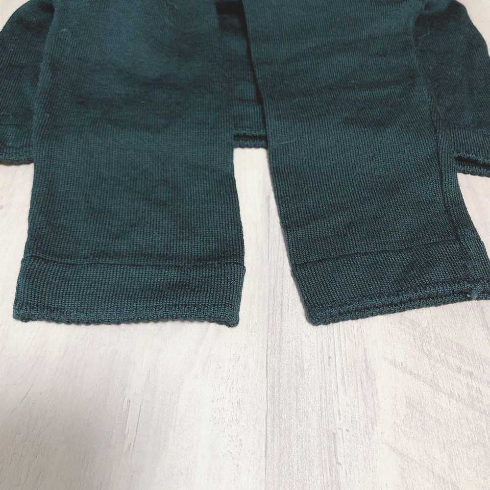 Degrease Seven-Sleeve Round Neck Knit Top / 100% … - image 7