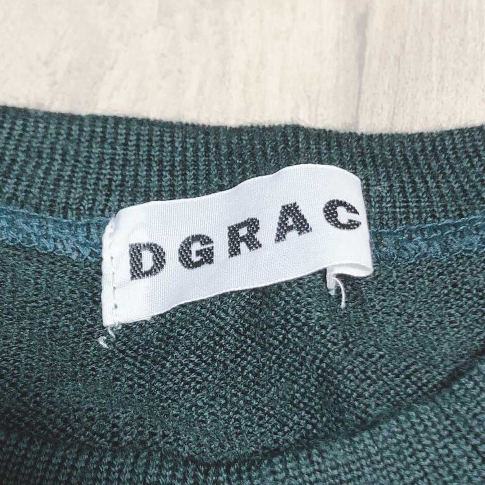 Degrease Seven-Sleeve Round Neck Knit Top / 100% … - image 9