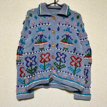 Vintage hand-embroidered cardigan