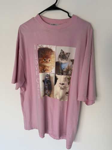 Balenciaga Balenciaga I Love Cats T-Shirt Pink