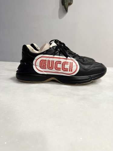 Gucci GUCCI X SEGA Calfskin Logo Mens Rhyton Sneak