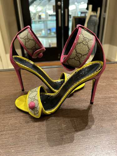 Gucci Gucci GG Supreme Sandal (Heels)