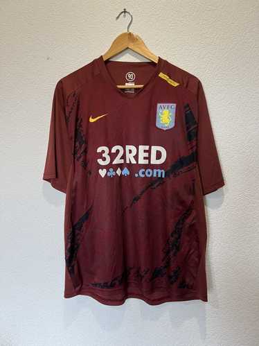 Nike × Soccer Jersey × Vintage Nike Aston Villa Pl