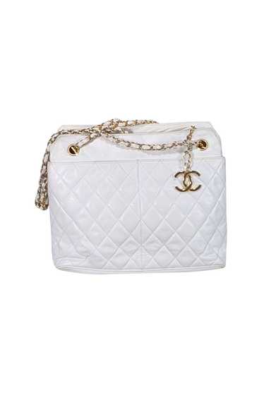 Chanel - Ivory Quilted Leather Shoulder Bag