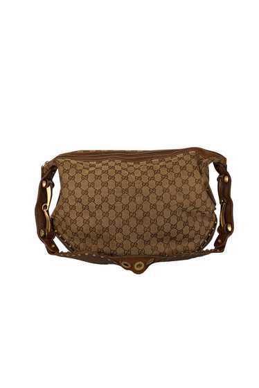 Gucci - Brown Monogram Canvas Shoulder Bag