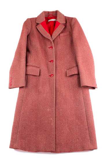 Miu Miu Red Wool Trench Coat