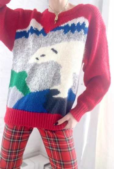 polar bear knit jumper