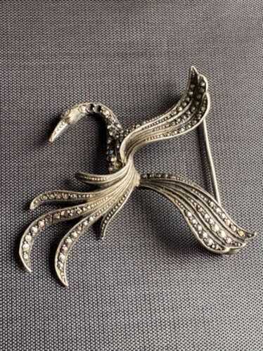 ヴィンテージ品✨️ アメリカ製 VANITY フェニックス ブローチ Vintage phoenix bird brooch - Gem