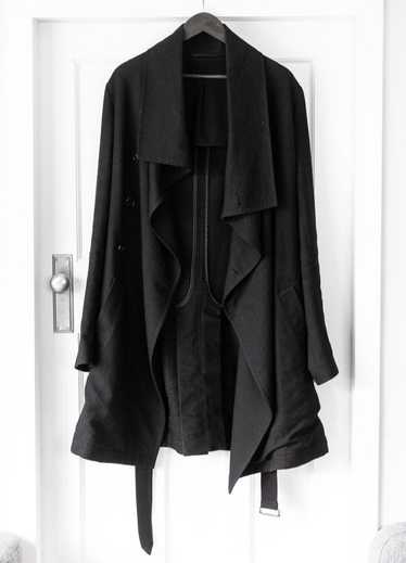 Ann Demeulemeester Ann D Wool Curtain Trench