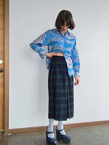 Pendleton Classic Skirt - Blue Plaid