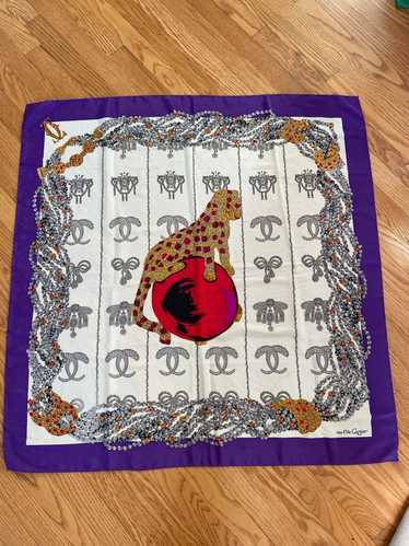 Cartier Vintage Silk Panther and Jewels Scarf |…