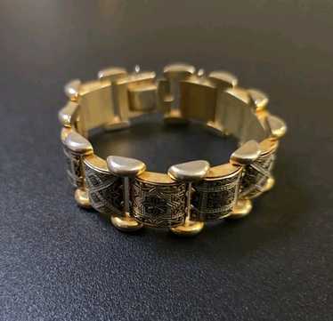 Damascene bracelet 24k gold - Gem