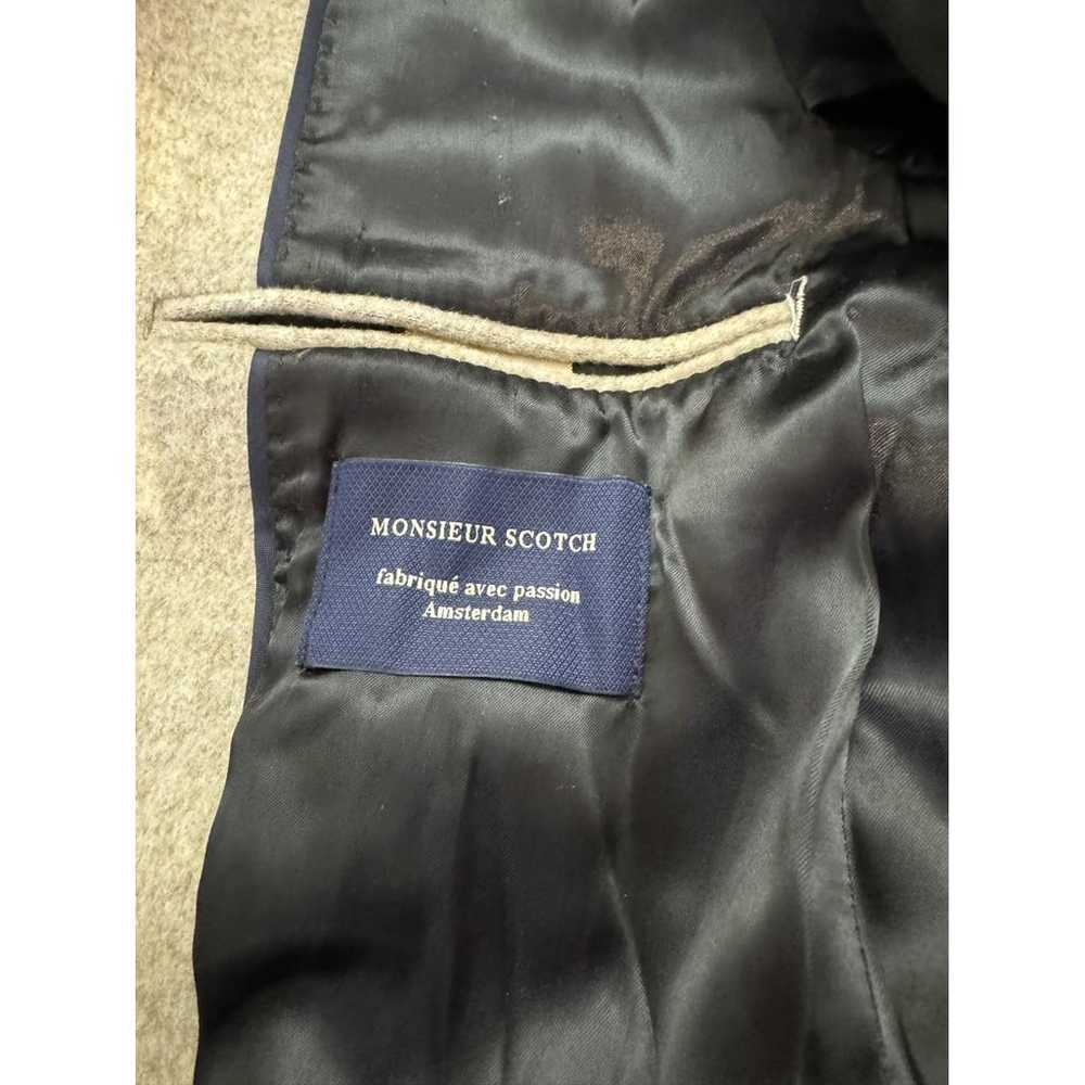 scotch and soda ウールジャケット Scotch & Soda Wool Blend Teddy Lined Peacoat Jacket | David