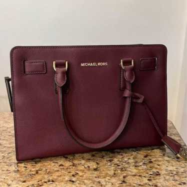 Michael Kors maroon handbag