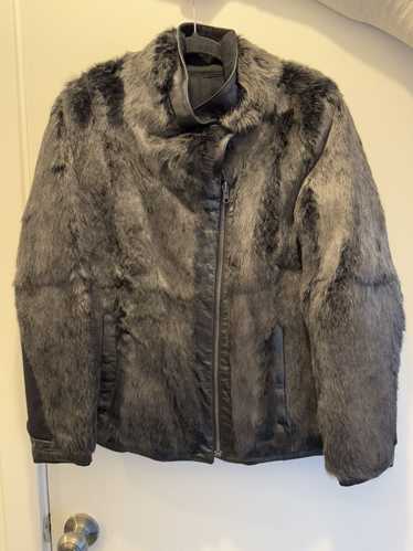 Helmut Lang Wool and Rabbit fur jacket