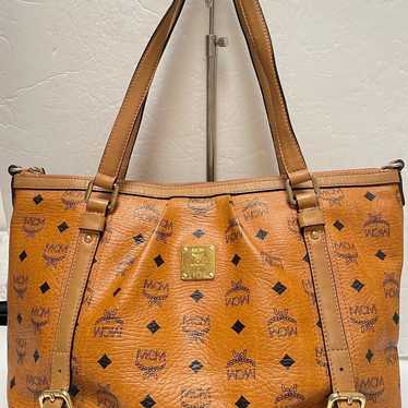 MCM 2Way Medium Cognac Crossbody Bag