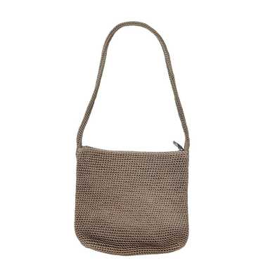 The SAK Classic Crochet Shoulder Bag Taupe Boho Pu