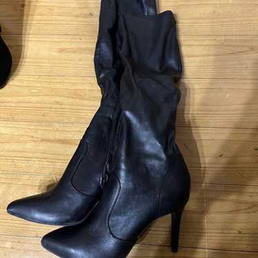 R&E Black Long Boots M