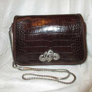 Vintage Brighton croc embossed bag