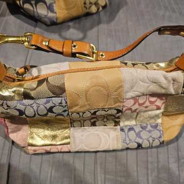 Vintage Coach Patchwork Small Purse