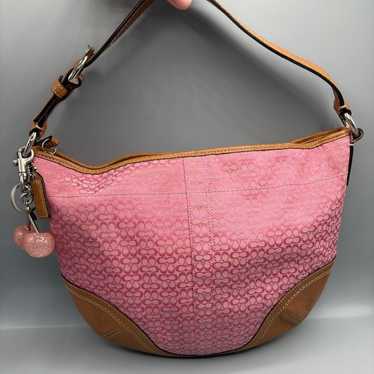 Vintage Coach large Pink Hobo