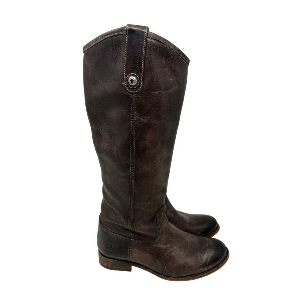 Frye Melissa Button Tall Brown Riding Boots 6 - image 2