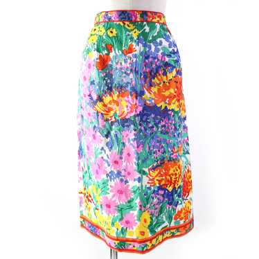 LEONARD FASHION Tight Skirt linen multicolor