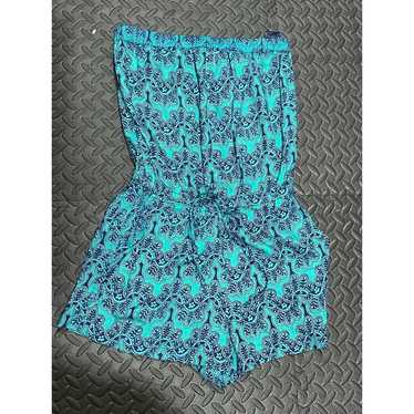 Angie Boho Strapless Romper, size small