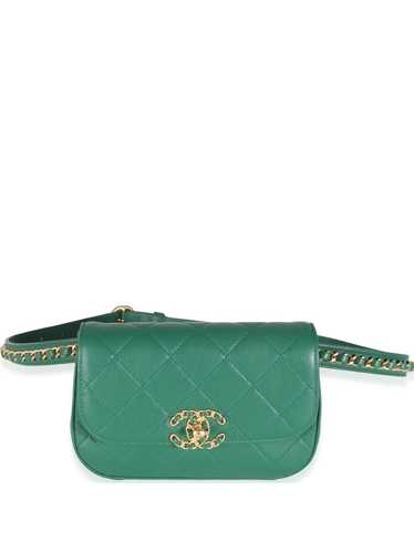 CHANEL Pre-Owned 2019 Infinity belt bag - Green