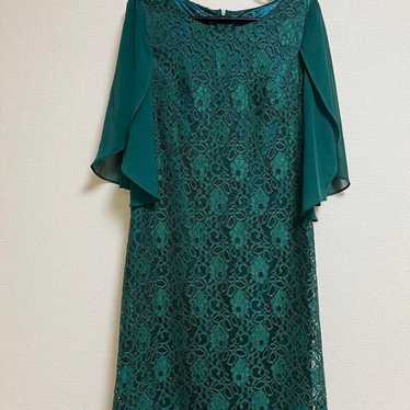 Party dress, lace, green