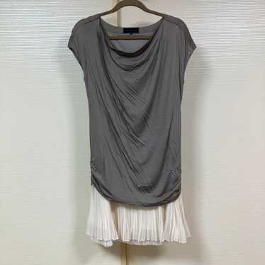 UNTITLED Sleeveless Dress Khaki/White