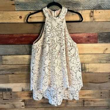 Judith March Ivory Lace Romper Size Medium