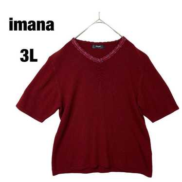 480【Imana】Short Sleeve Knit Summer Knit Summer Swe