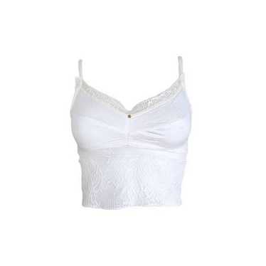 cottagecore lace bustier crop top