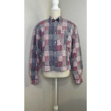 Vintage 90s Tommy Hilfiger American Plaid Patchwor