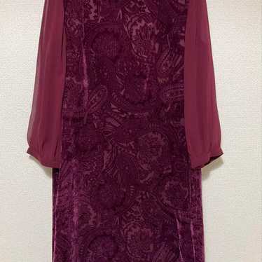 LAURA ASHLEY★Laura Ashley★Dress★Velvet-like