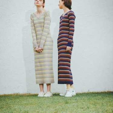 PINUE Multi-Stripe Knit Dress