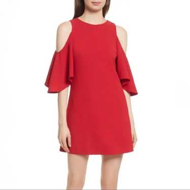 Alice & Olivia Cold shoulder A - line dress