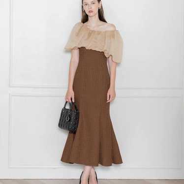 LEJA Occasion Dress 2WAY Off-Shoulder Puff Sleeve 