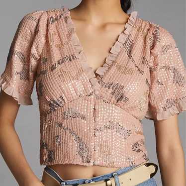 Forever that girl Anthropologie beaded top