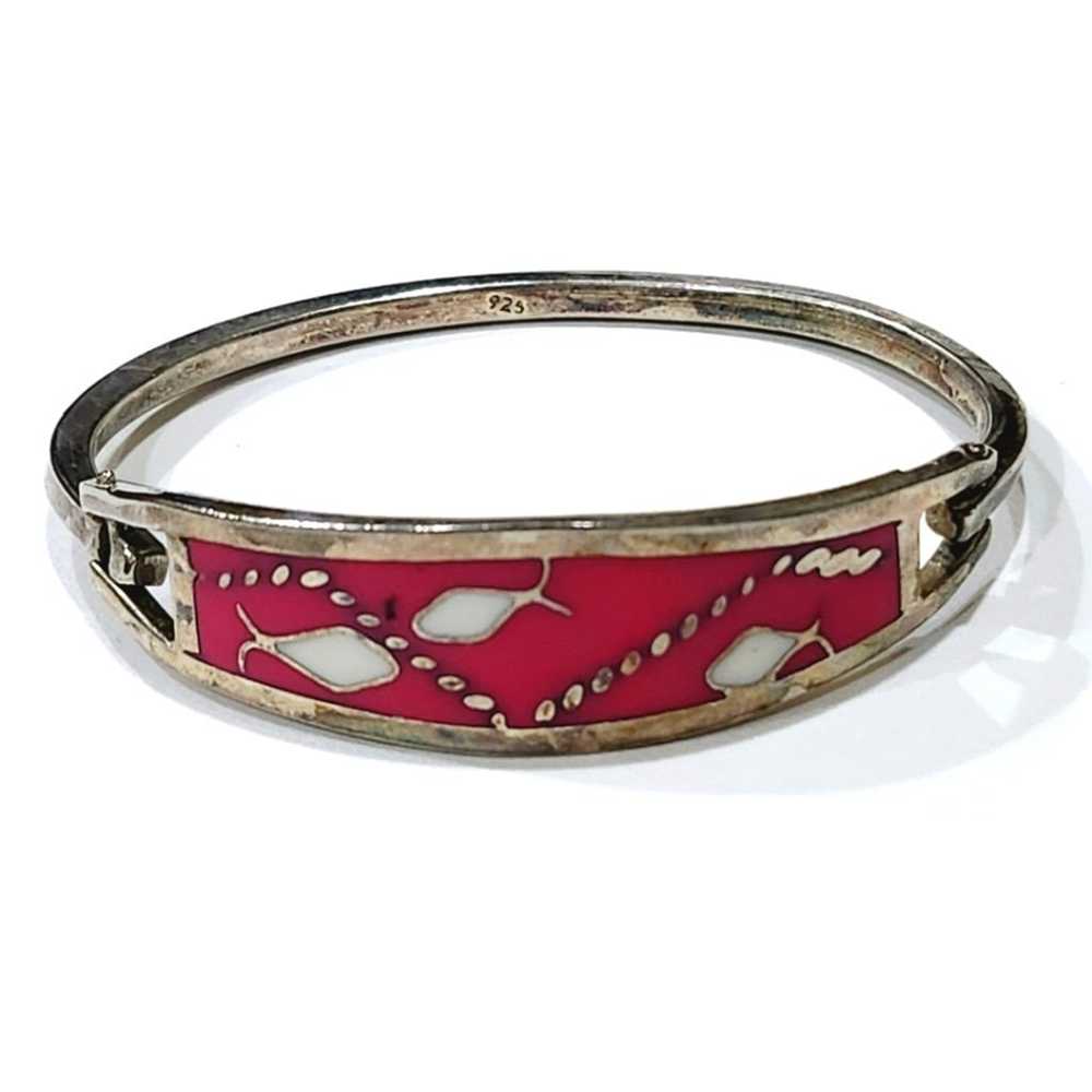 アクセサリー taxco vintage laver made in california Vintage Taxco T5-83 925 Sterling Silver Bracelet Black Onyx