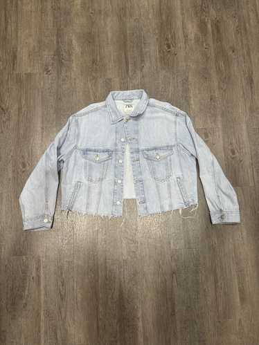 Zara Zara Cropped Jean Jacket