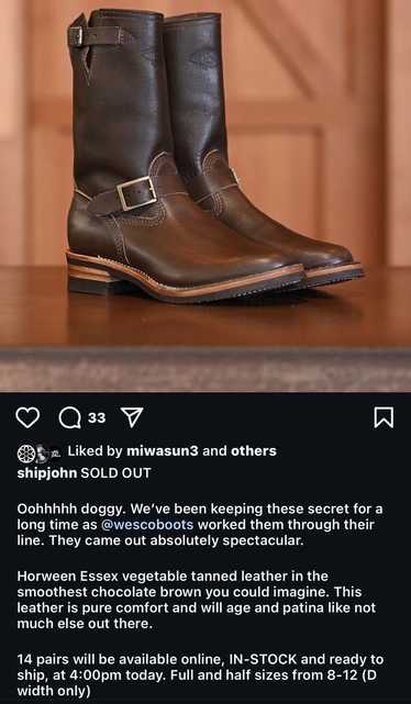 Wesco boots x the - Gem