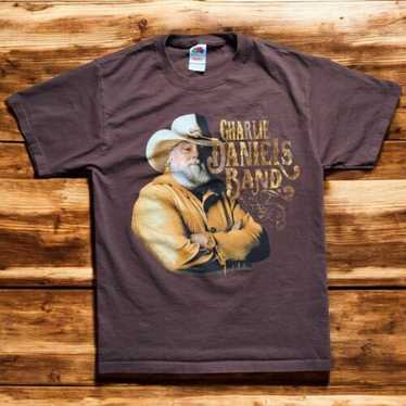 古着 チャーリーダニエルズ バンド カントリーロック ロックTシャツ Amazon.com: American Classics The Charlie Daniels Band Logo