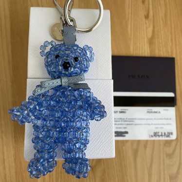 PRADA Mohair&Fur Bear Crystal Charm