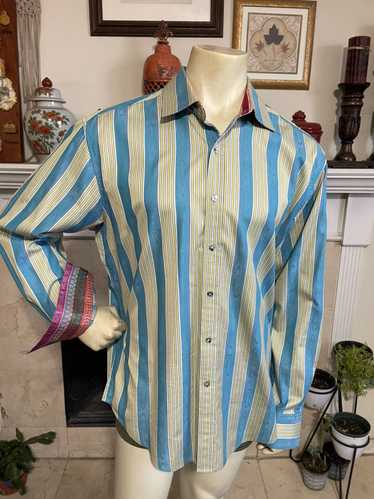 Robert Graham Striped Button front shirt