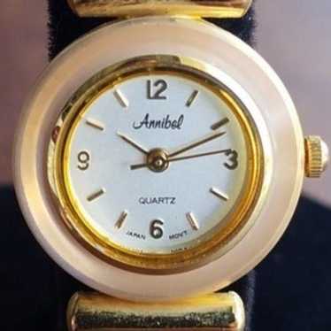 annibel womens watch gold tone,vintage.