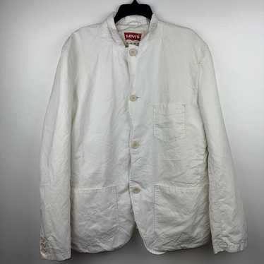 Levi's Chore Jacket Coat White Button Down