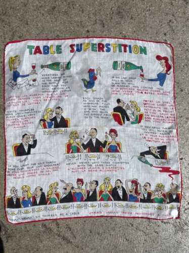 Vintage Dessin Depose Handkerchief – Table Superst