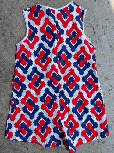 Kids Vintage Red White and Blue Romper – Kids Size